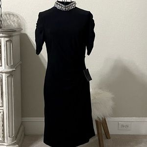 Boston Proper Jewel Neck Dress